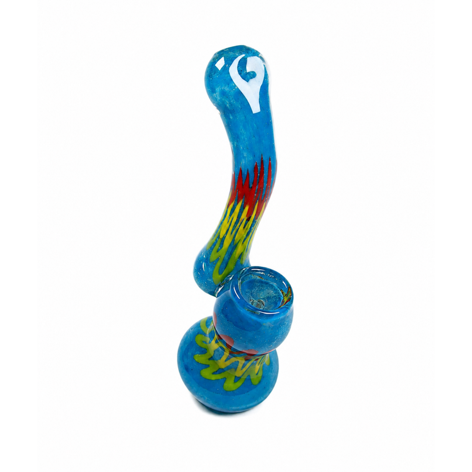 2: 6" Solid Blue Rasta Water Pipe