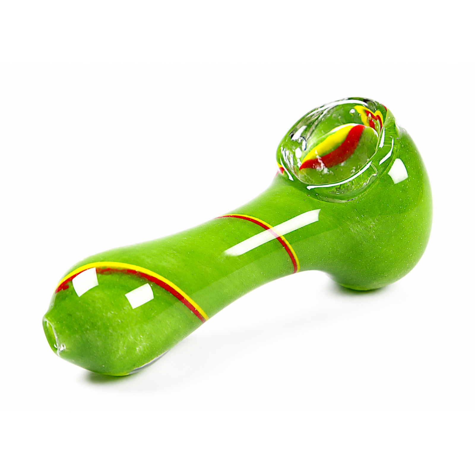4″ Hand Pipe w/ Rasta Stripe - Image 18