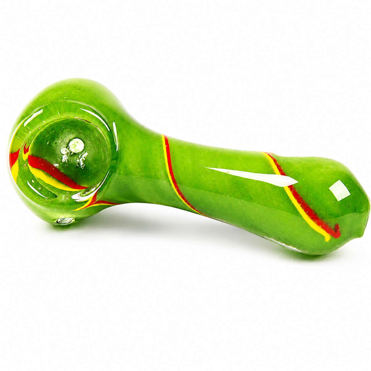 4″ Hand Pipe w/ Rasta Stripe - Image 17