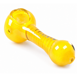 3″ Tornado Handle Two Tone Pipe (Colored Glass)