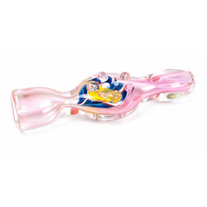 3″ Colored Glass Doughnut Pipe