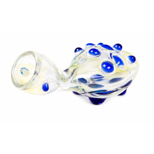 3″ Clear Glass w/ “Fish” Glass Ball Accent