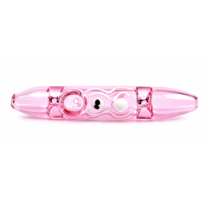 6 Inch Pink Glass Steamer Pipe