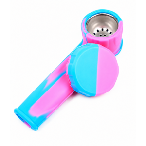 Silicone Spoon Pipes w/ Cap (Various Colors) (Tye Dye Design)