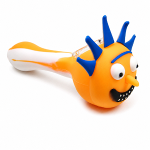 Featured Character Themed Round Glass Bowl Silicone Pipe
